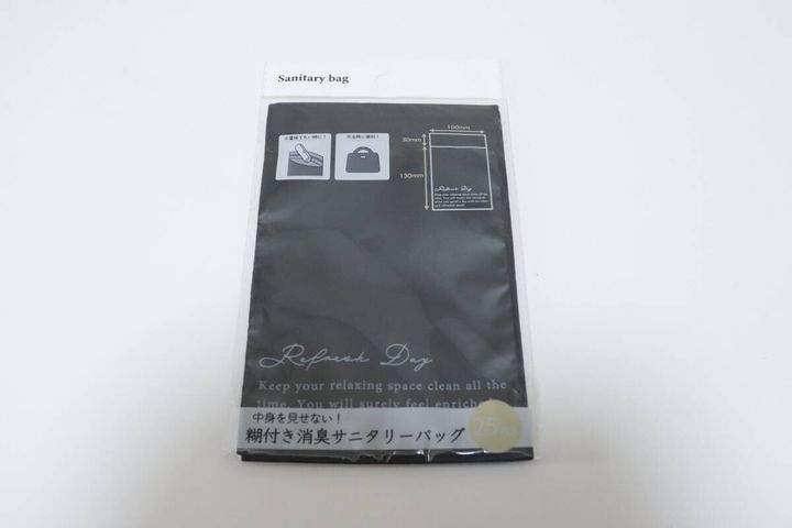 糊付き消臭サニタリーバッグ パッケージ
