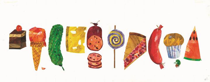 エリック・カール『はらぺこあおむし』1987年版 1987年 エリック・カール絵本美術館 Collection of the Eric and Barbara Carle Foundation. Ⓒ 1969, 1987 Penguin Random House LLC.