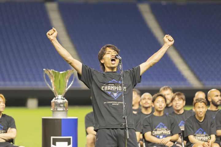 画像4: ACL2優勝！G大阪、GKの荒木琉偉が優勝報告会で「一生の思い出になる」激闘と初タイトル獲得の思い明かす