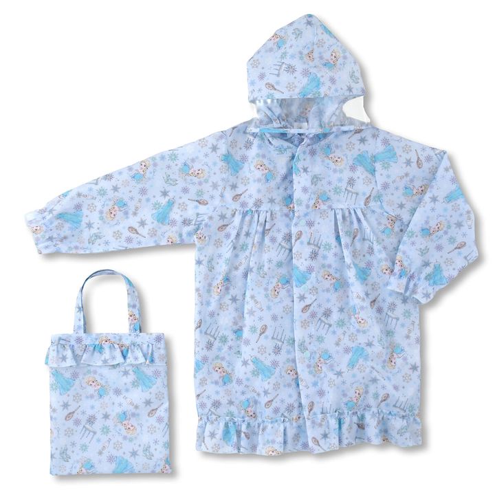 【キッズ用】エルサ キッズ用レインコート リフレクター バッグ入り ドレスアップ RAINY DAY