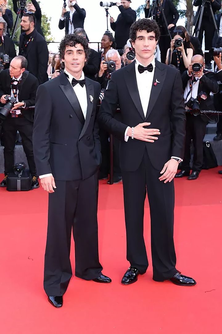 カンヌ国際映画祭での、ハビエル・カルボとハビエル・アンブロッシ