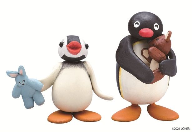 アニメーション制作で実際に使用された、ピングーや仲間たちの貴重なクレイモデルも展示される
