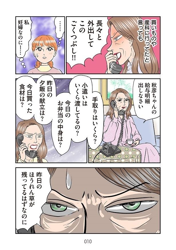 電話では、夕飯の献立や弁当の内容まで細かく聞かれて…
