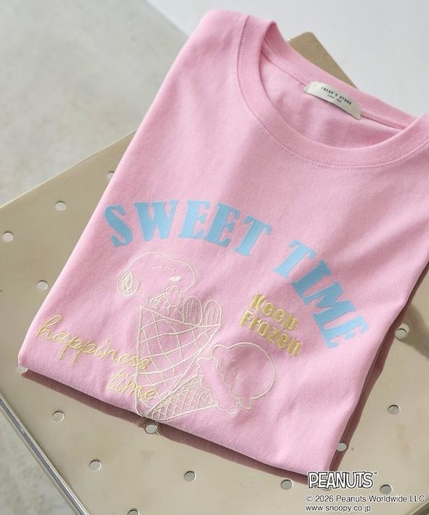 「SWEET TIME半袖Tシャツ(ライトピンク)」(5489円)