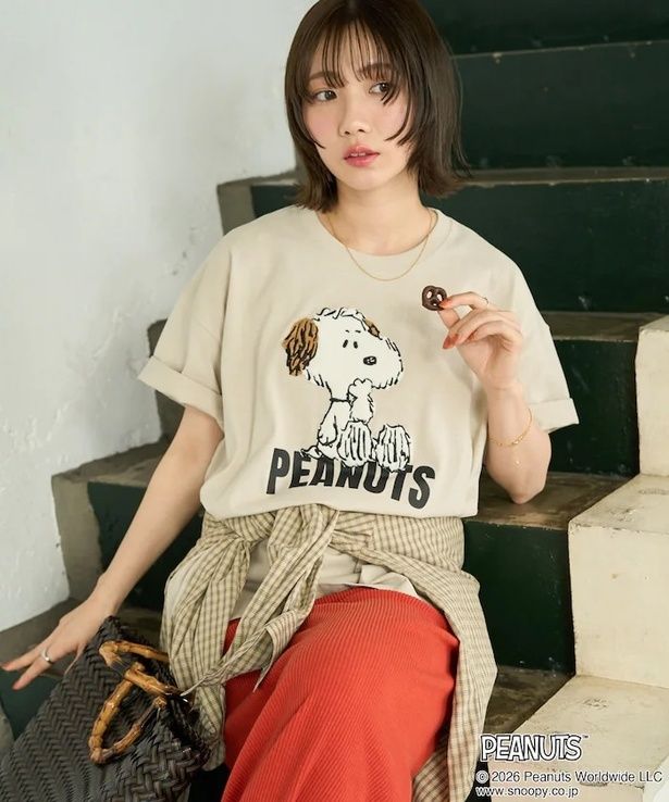 「サガラ刺繍半袖Tシャツ(ナチュラル)」(5489円)