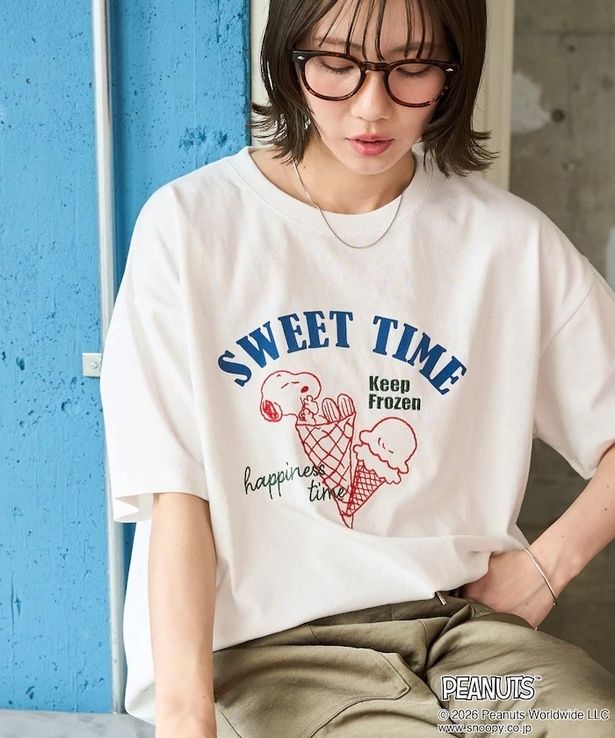 「SWEET TIME半袖Tシャツ(オフホワイト)」(5489円)