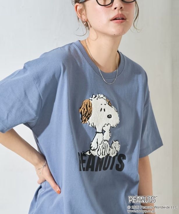 「サガラ刺繍半袖Tシャツ(ブルー)」(5489円)