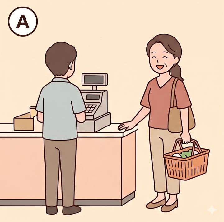 一番列が短いところ