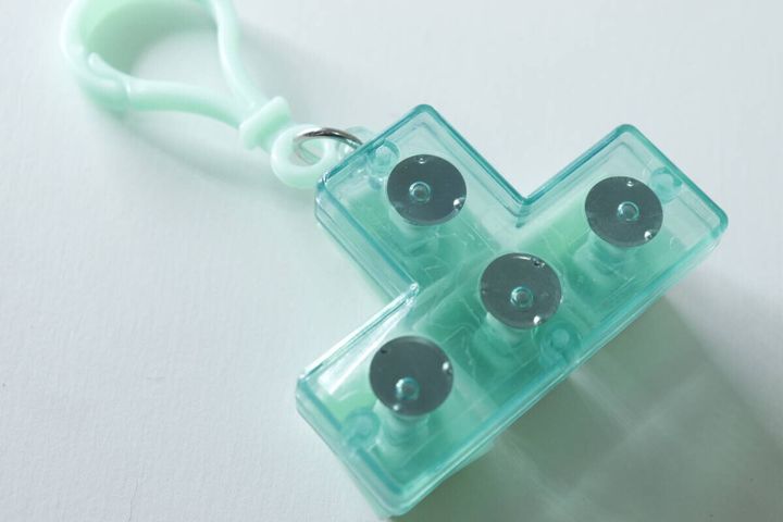 カラーブロックキーホルダー 背面