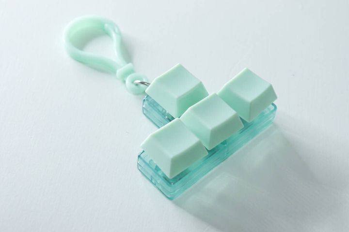 カラーブロックキーホルダー デザイン