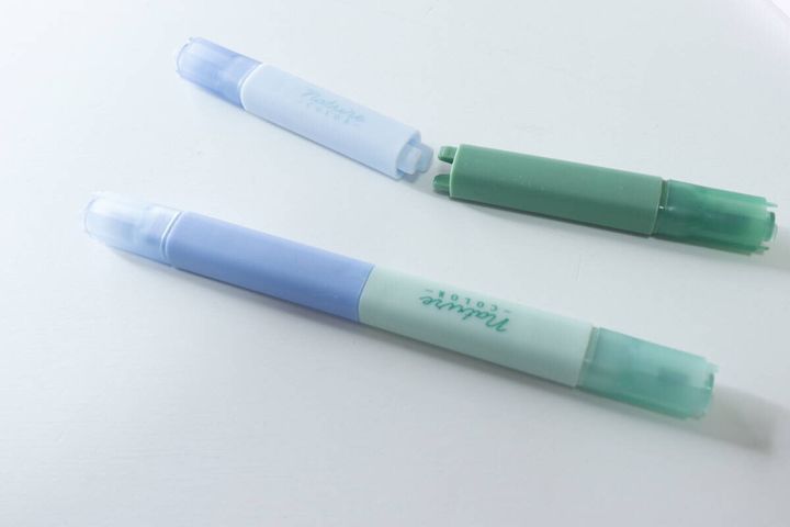 ダイソーのジョイントマーカーペンは四角いフォルムで転がらない