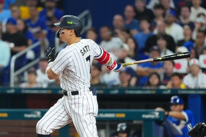 阪神・佐藤輝明（C）Getty Images