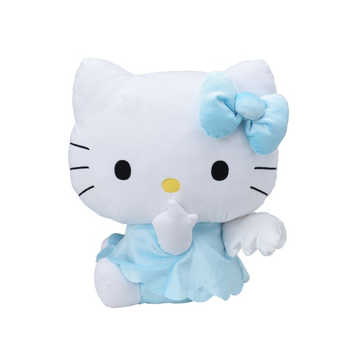 ハローキティ LLぬいぐるみ 水色エンジェル