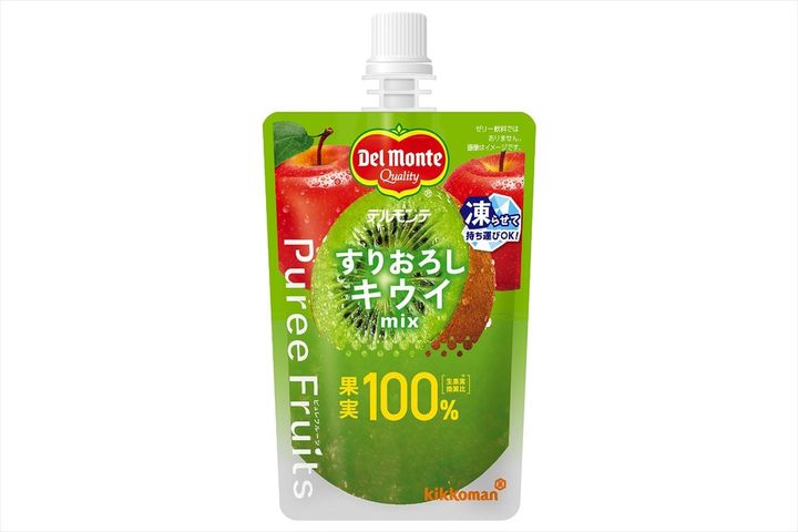 「デルモンテ ピュレフルーツ すりおろしキウイミックス」（キッコーマン提供）