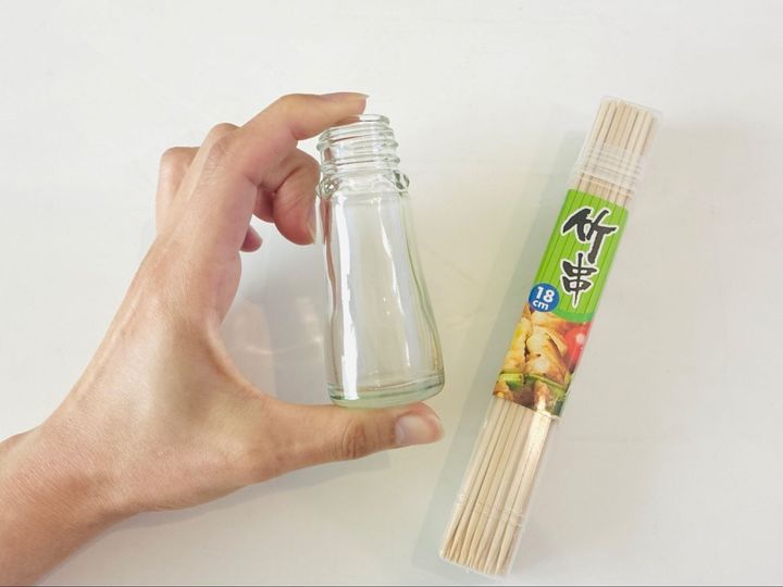 【ラー油の空き瓶、捨てないでーーー！！！】竹串とセットで“おもてなしアイテム”に大変身！