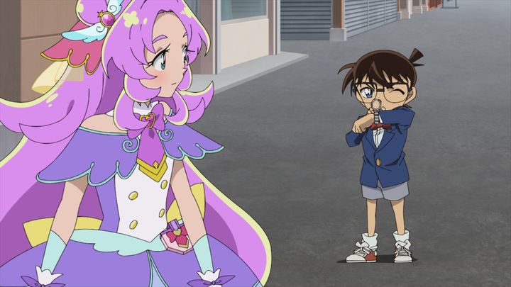 『名探偵コナン』×『名探偵プリキュア！』コラボエピソード場面写真 （C）青山剛昌／小学館・読売テレビ・TMS 1996 （C）ABC-A・東映アニメーション width=