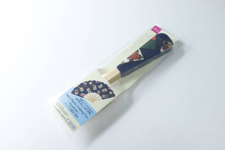 ダイソーミニプラ扇子花札110円