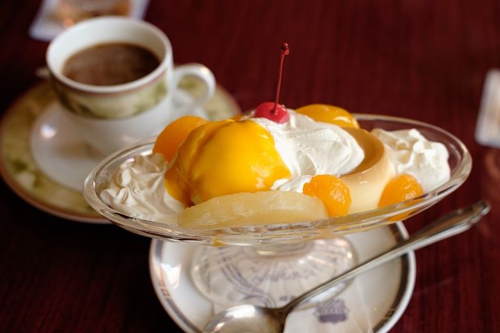 プリンアラモード 喫茶店イメージ