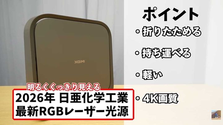 昼間でもくっきり鮮やか！3色レーザー光源と4K画質の実力