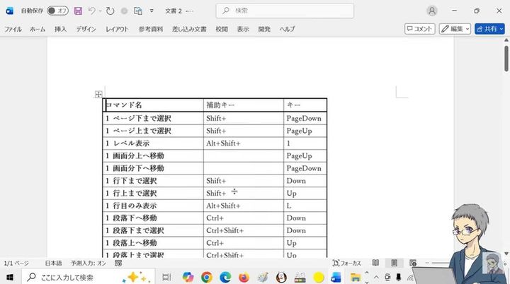 一覧表を自動作成して印刷する