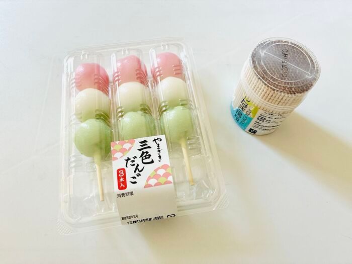スーパーの『3色団子』を大量生産する方法。このサイズ感がちょうどいいんです♪