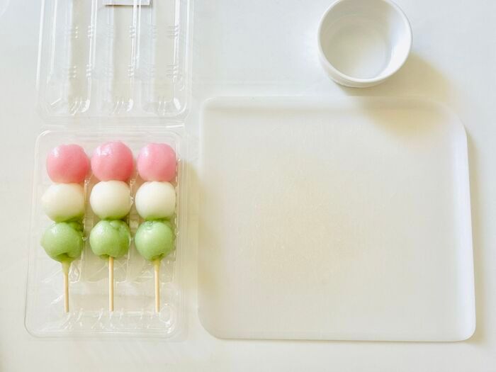 スーパーの『3色団子』を大量生産する方法。このサイズ感がちょうどいいんです♪