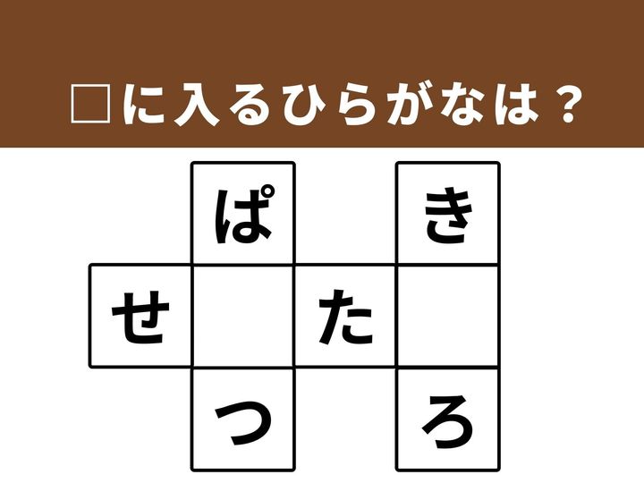 縦と横に並んだ文字のつながりをヒントに、空欄を埋めて3つの言葉を完成させましょう！語彙力とひらめきが試されるクロスワードパズルです。誰もが知っているあの色や、身近なアイテムが隠れています。