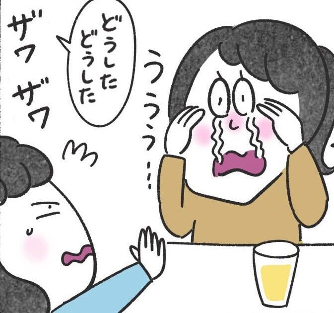 新人の子を入念に教育する理由について描いた漫画のカット（saerukoさん提供）
