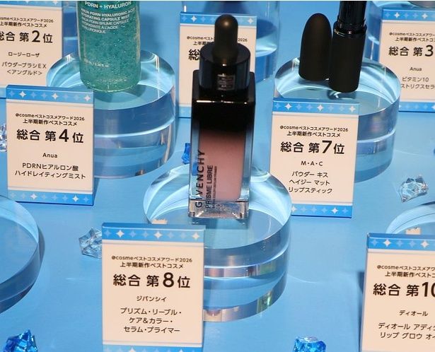 ベスコス8位を獲得したジバンシイの「プリズム・リーブル・ケア＆カラー・セラム・プライマー」は、今夏流行りそうな「仕込みフィルター肌」アイテムとしても紹介された