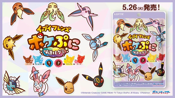 シャワーズ・サンダース・リーフィアなど9種！ロッテ「ポケぷに