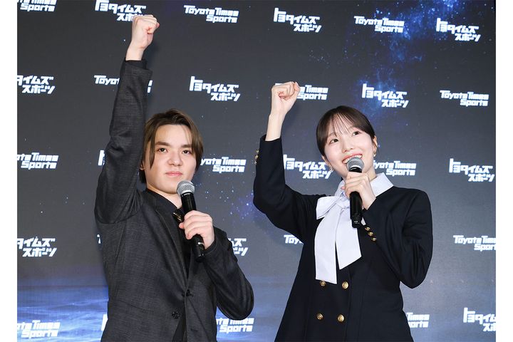 （写真・左）宇野昌磨さん、（写真・右）本多真凜さん（2026年05月22日撮影、時事通信）