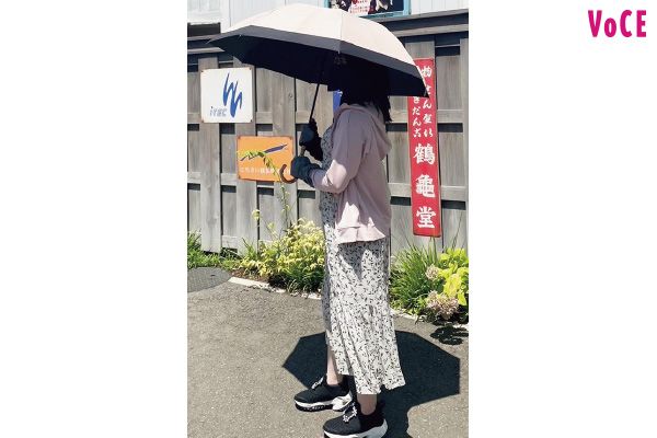日光アレルギー発症後は完全遮光の日傘