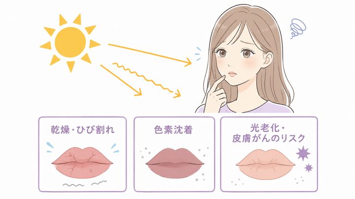 UVカットリップ 唇の紫外線・くすみ対策 日焼け止め