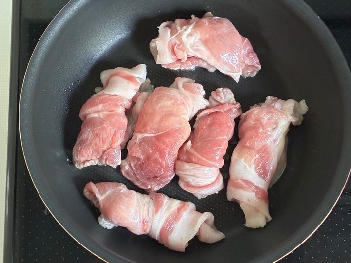 手順2：強火で焼き上げる