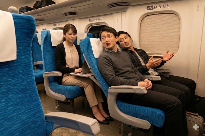 我慢しすぎる前に、乗務員にやんわりと注意してもらうのが効果的です