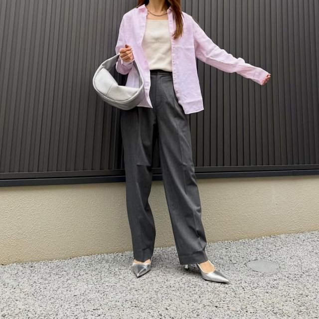 UNIQLO「プレミアムリネンシャツ/ストライプ」