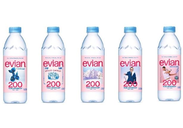 【画像】エビアン創業200周年を記念して発売される限定デザインボトル全5種 提供画像