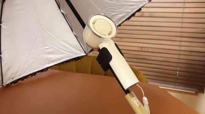 折りたたみ傘用ハンディファンホルダー