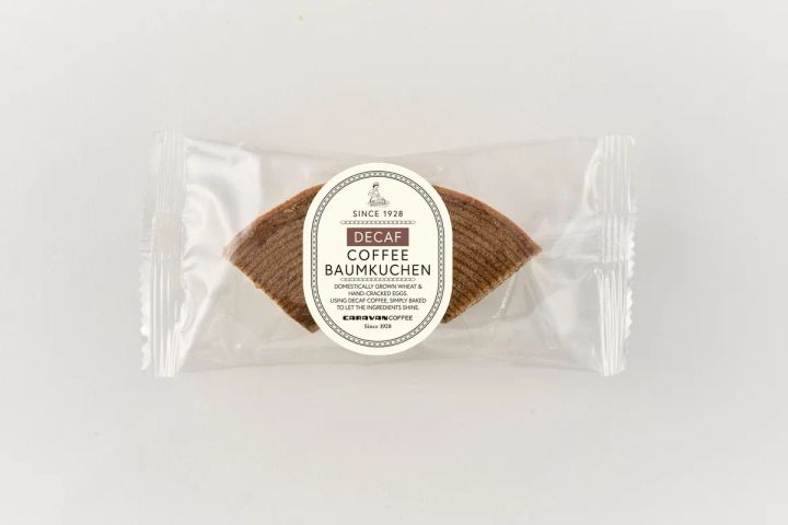 キャラバンコーヒー デカフェコーヒーバウムクーヘン パッケージ
