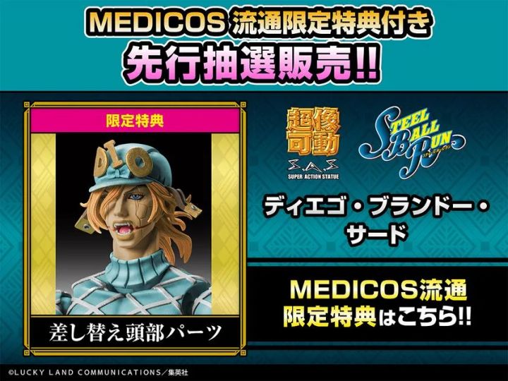 ディエゴ・ブランドー・サード MEDICOS流通限定特典 差し替え頭部パーツ