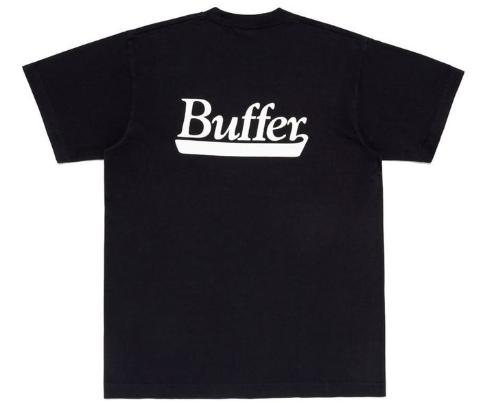 西山徹氏がクリエイティブディレクターを務める新ブランド「Buffer（バッファ）」のTシャツ