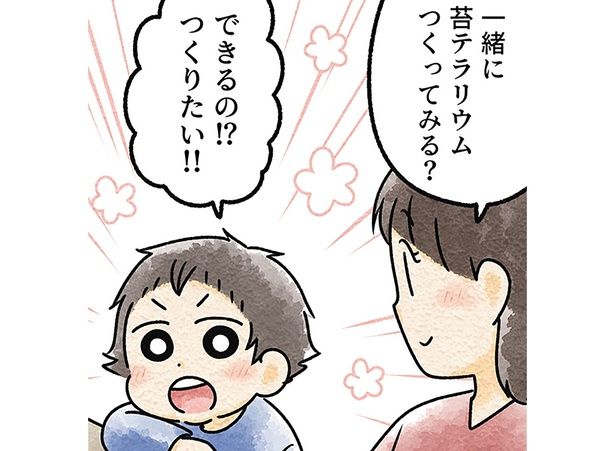 一緒に苔テラリウムつくってみる？ （C）タソ,石河英作／KADOKAWA