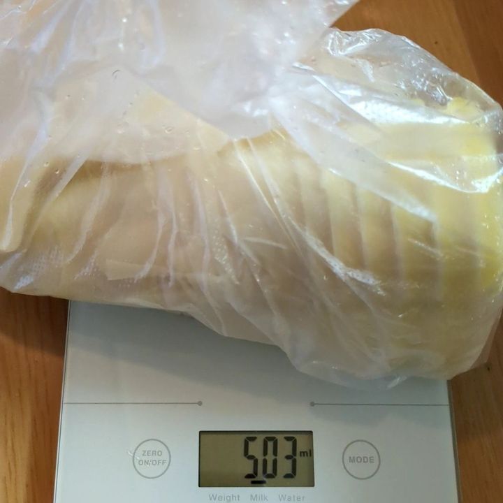 茹でタケノコは約500グラムでした！
