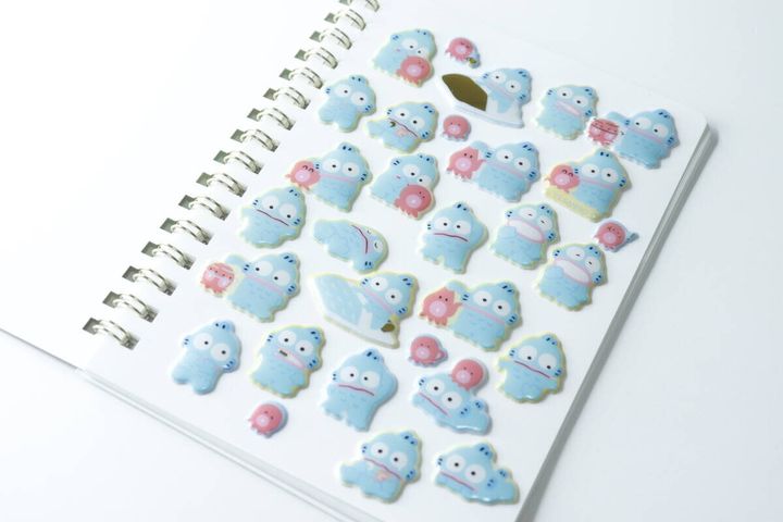 ダイソーのシール帳 白無地30Pの使用例