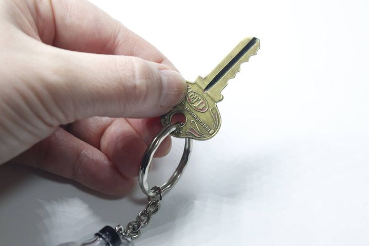キーホルダー（ドリンクボトル、B） 使用例