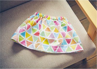 100円ショップの手ぬぐいにウェストゴムを通して手縫いで完成！ 涼しげ「スカート」の作り方の画像5