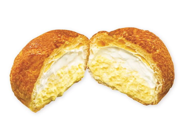 絞りたてシュークリーム（断面図）
