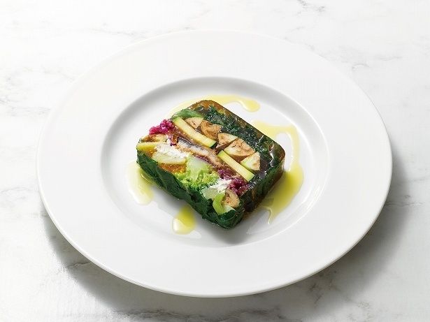 「薩摩川内鰻と野菜のテリーヌ～ゆずぽん酢風味～」