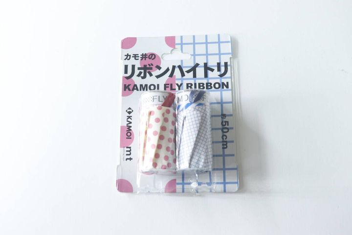 カモ井のリボンハイトリ ドット・方眼 パッケージ