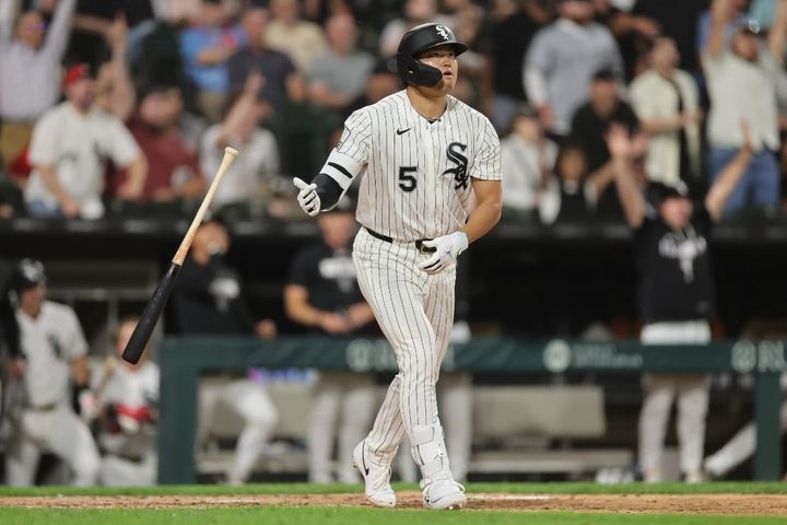 今季19号2ランを放ったホワイトソックス・村上宗隆（C）Getty Images